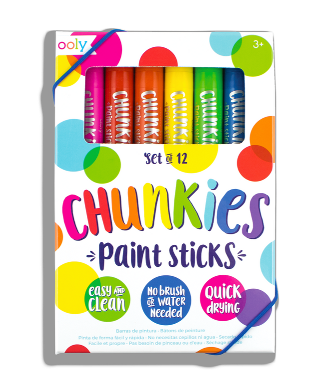 Chunkies Paint Sticks - set of 12 Art Supplies OOLY - Art & School Supplies   