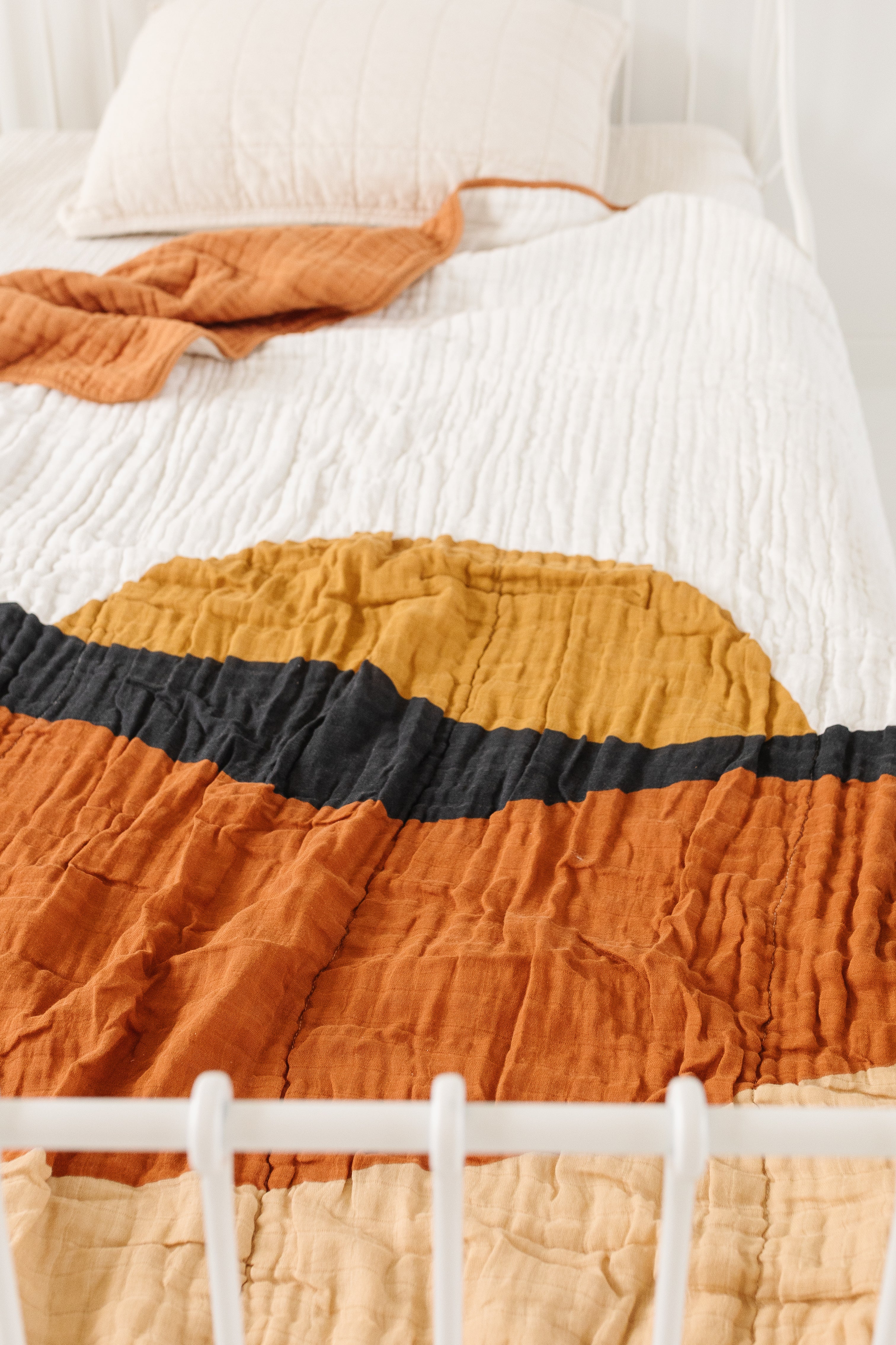 Large Sunset Throw Blanket Quilts Clementine Kids   