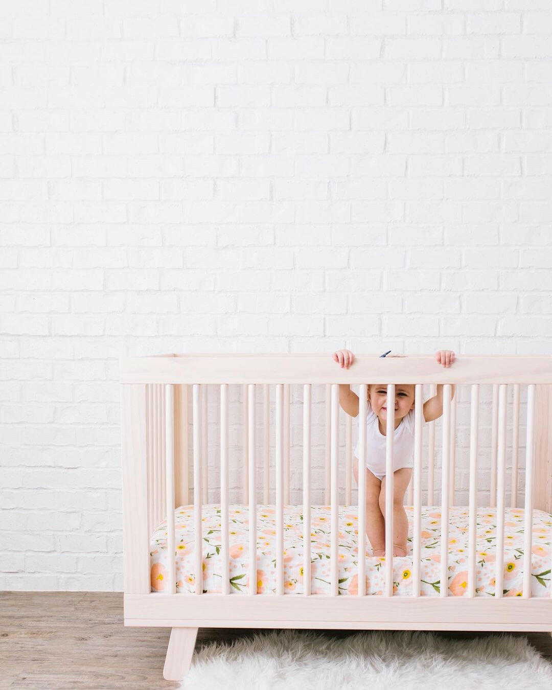 Blush Bloom Crib Sheet Baby Essentials Clementine Kids   