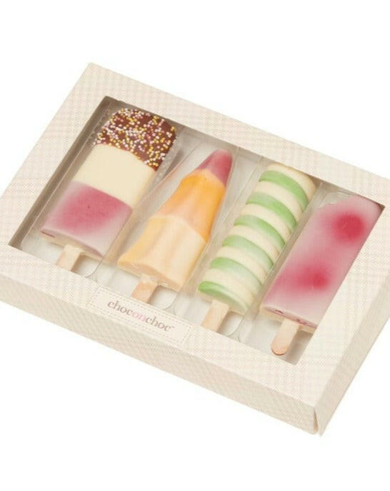Chocolate Ice Lollies Lollipops Choc on Choc   
