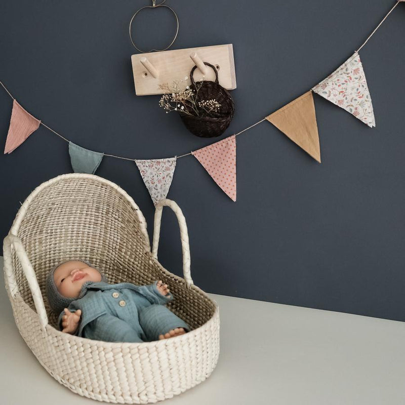 minikane doll bed rattan and seagrass