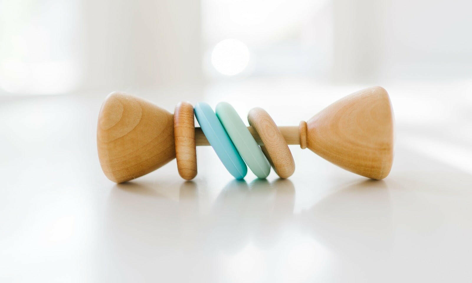 Color Block Classic Baby Rattle Rattles Bannor Toys   