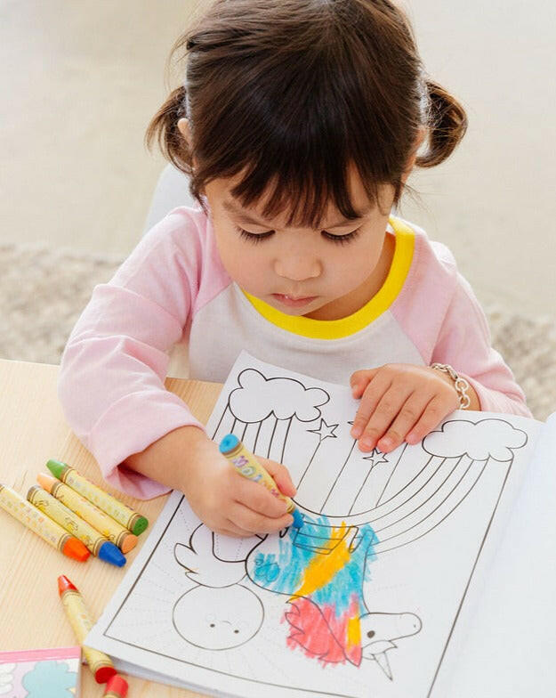 Color-in-Book - Enchanting Unicorns Art Supplies OOLY - Art & School Supplies   