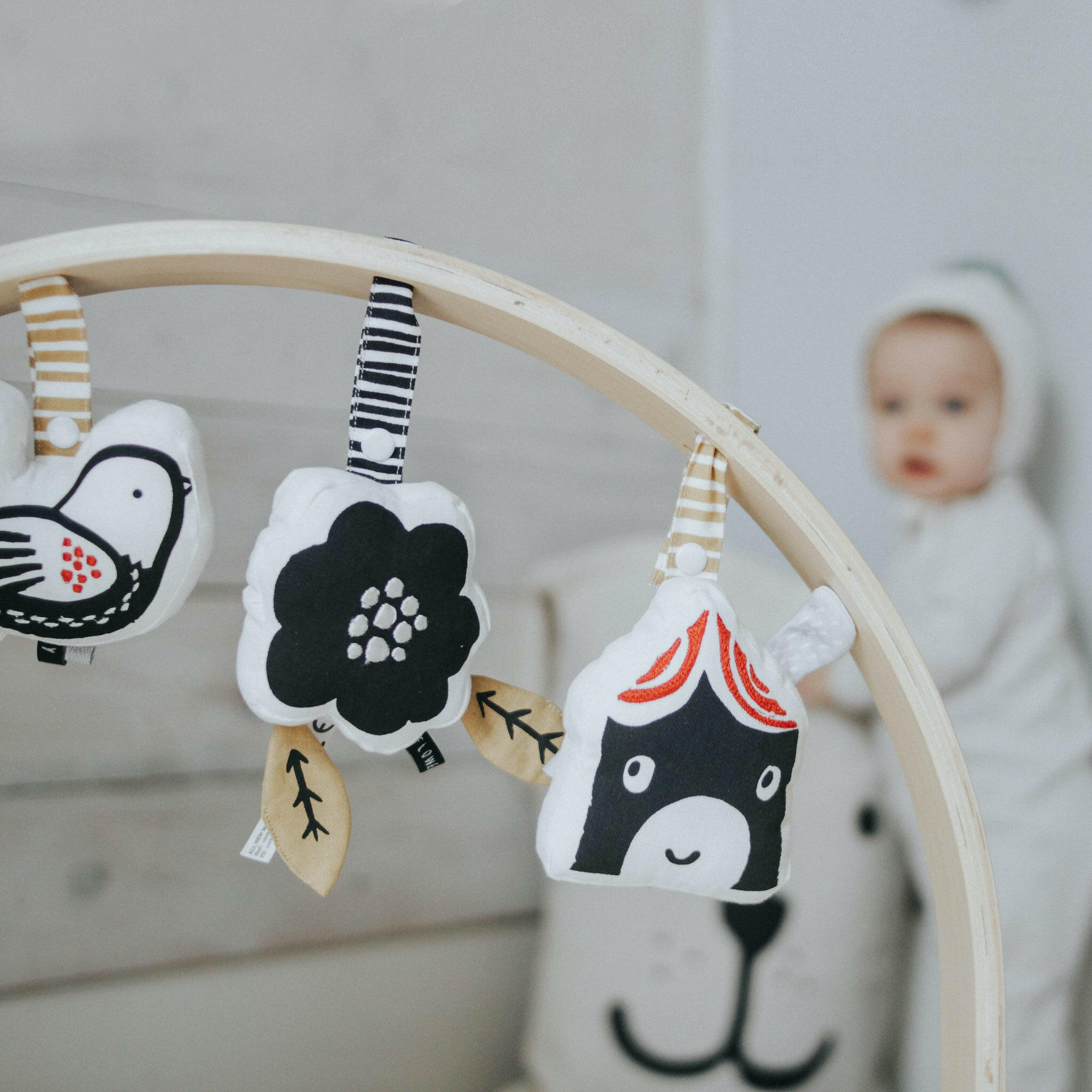 House Stroller Toy with Crinkle Stroller Toys Wee Gallery   