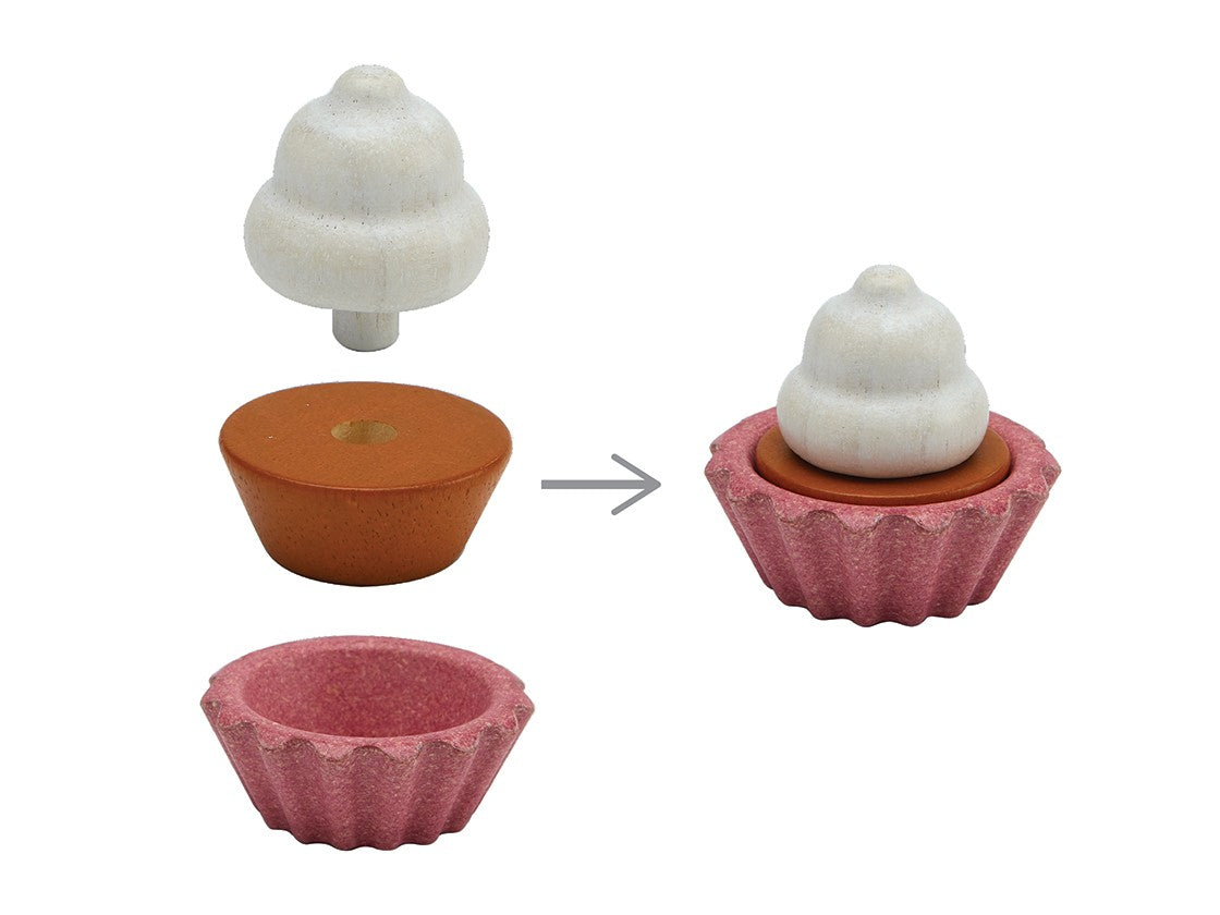 Cupcake Set Pretend Play PlanToys   