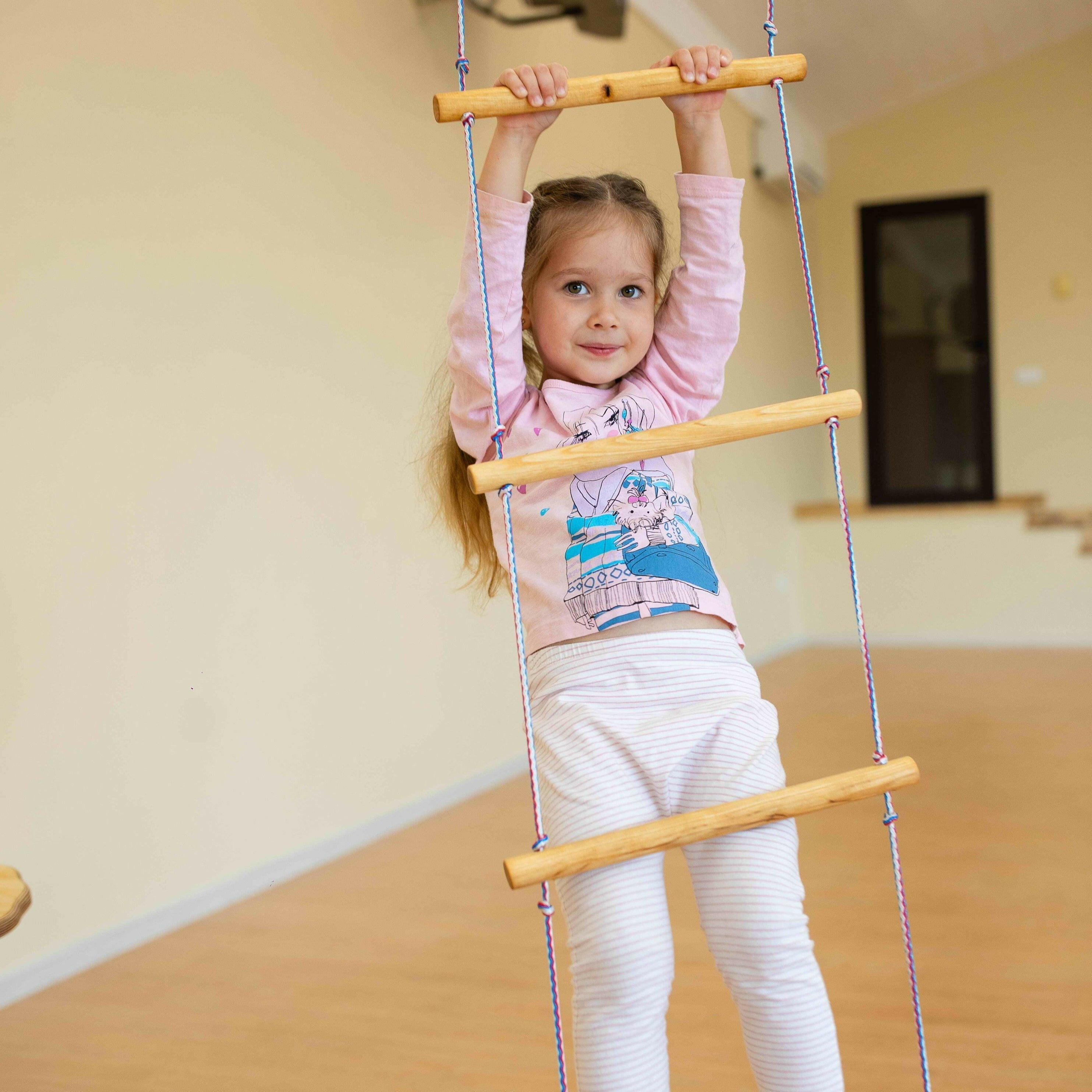 3in1 Swings Set: Rope ladder + Disc Swing + Trapeze bar with rings 3in1 Swing Set Goodevas   