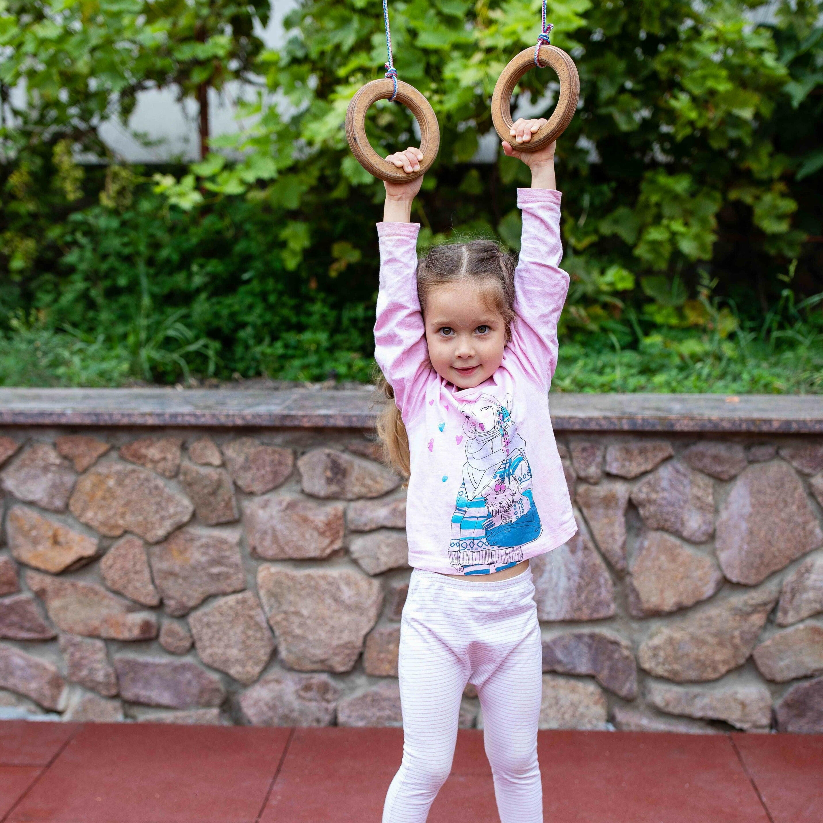 2in1 Swings Set: Round Disc Swing + Gymnastic Rings 2in1 Swing Set Goodevas   