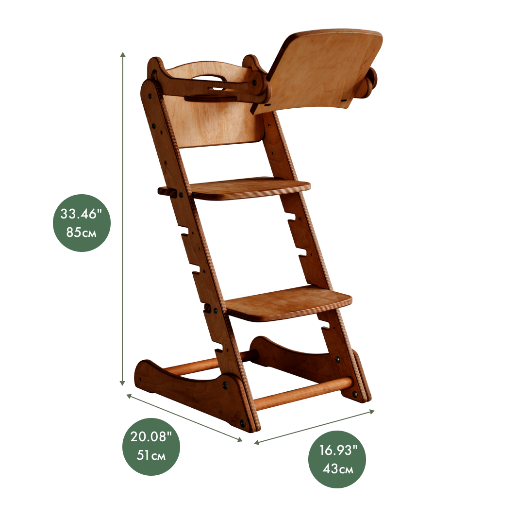 Growing Chair for Babies – Kitchen Helper Tower - Chocolate Growing chairs Goodevas   