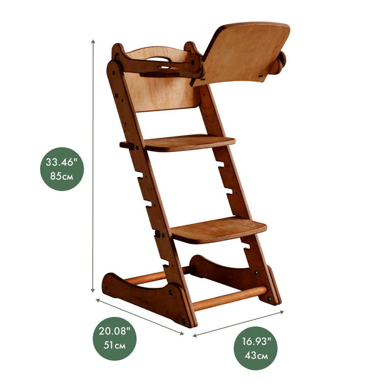 Growing Chair for Babies Kitchen Helper Tower Chocolate