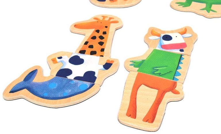  Magnetic Wooden Animal Puzzle for toddlers