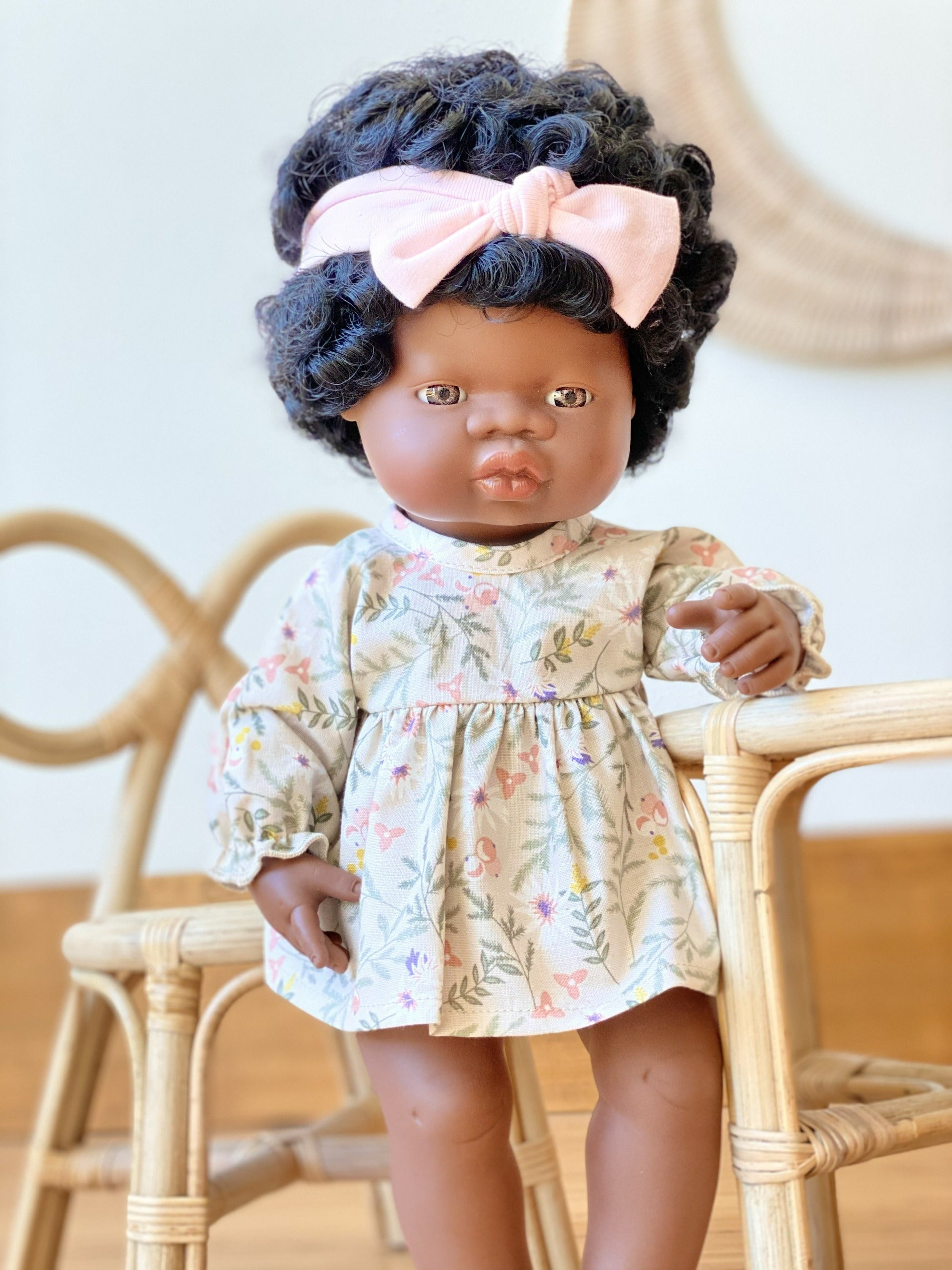 Cotton Doll Dress - Spring Floral Doll Clothing Little Wonder & Co.   