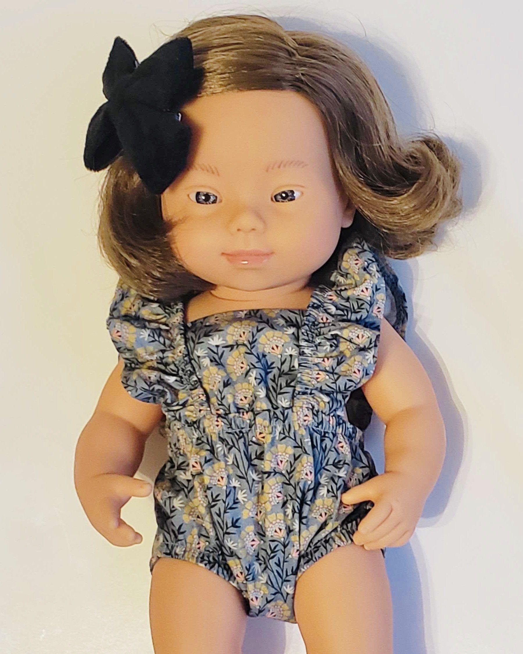 Baby Doll Girl with Down Syndrome - Brunette Dolls Miniland   