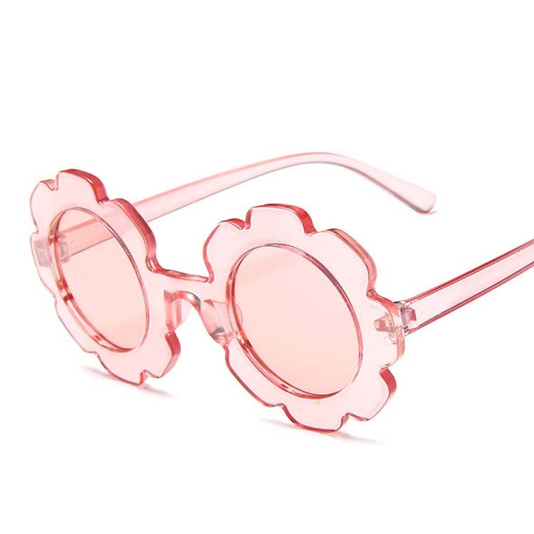 Flower Sunnies - Clear Pink Sunglasses Miss Mimi by MKS Miminoo   