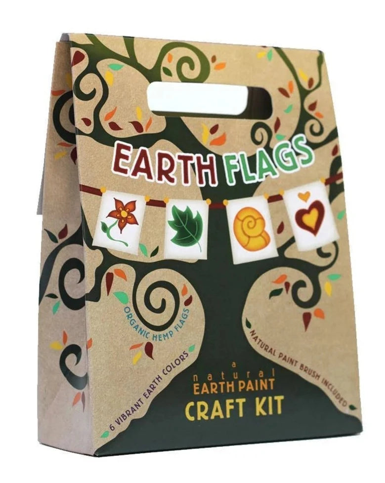 Earth Flags Craft Kit Art Supplies Natural Earth Paint   