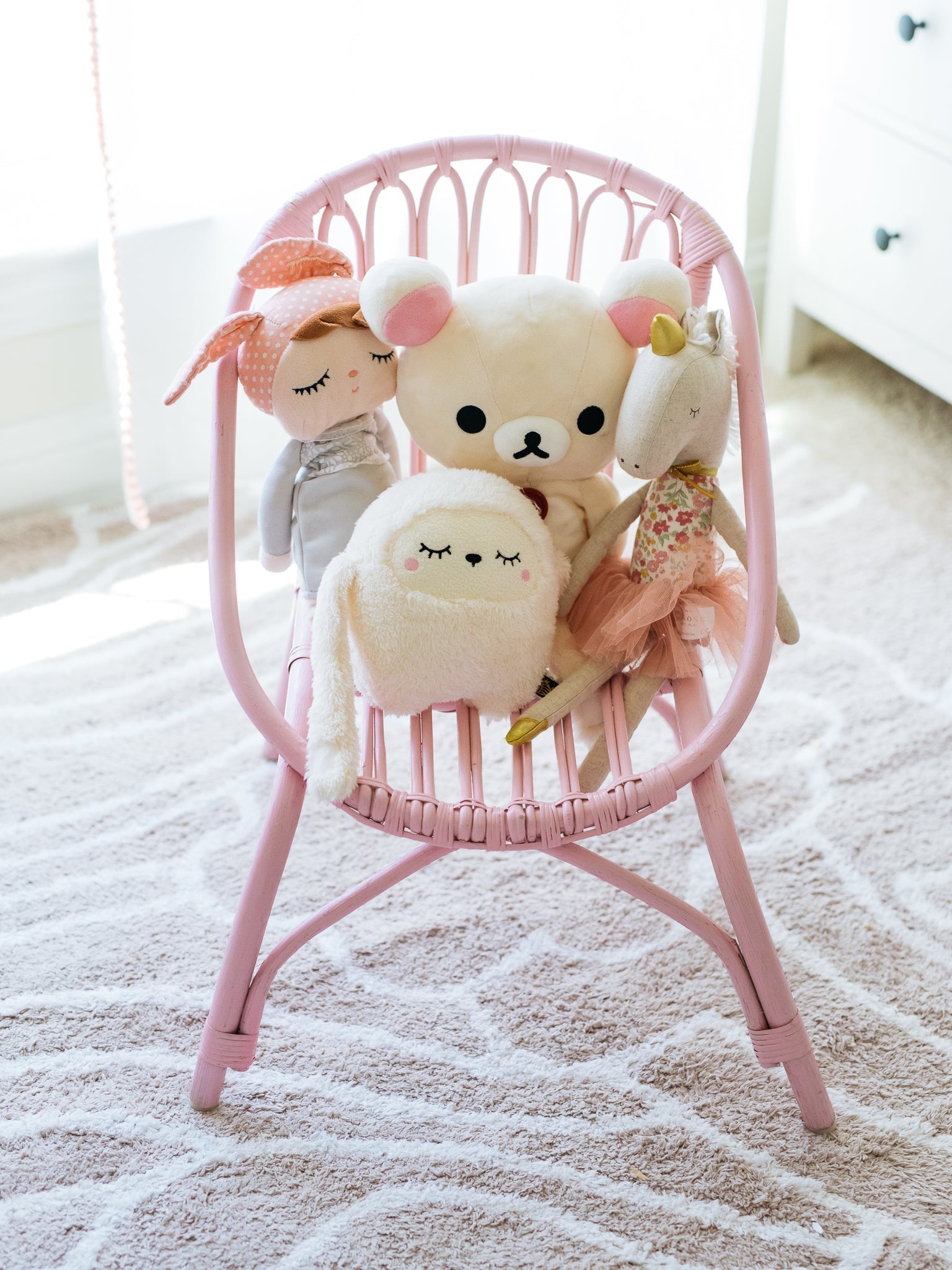 Ellis Kids Chair - Pink Furniture Ellie & Becks Co. pink  