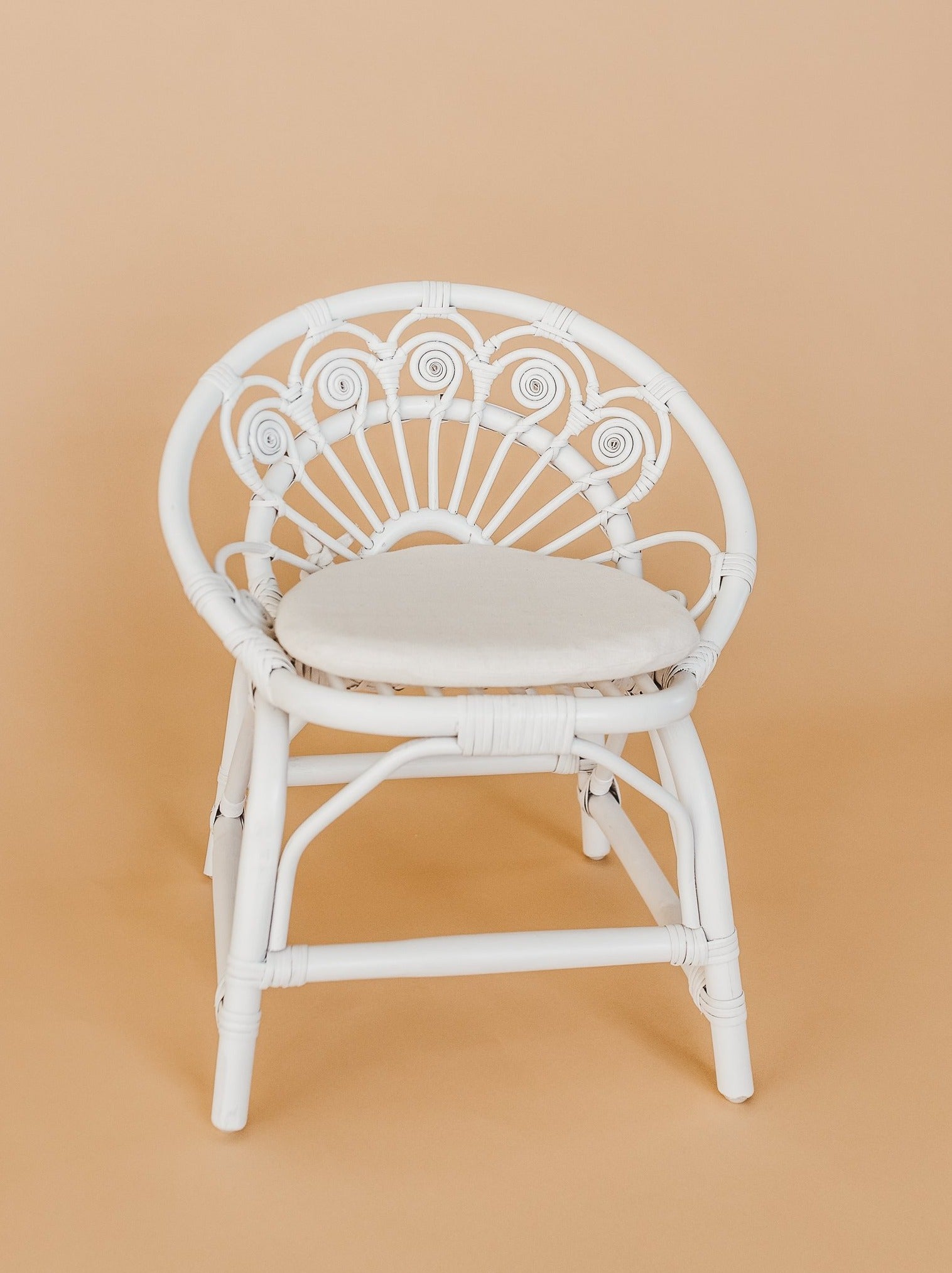 Dahlia Rattan Kids Chair Furniture Ellie & Becks Co.   