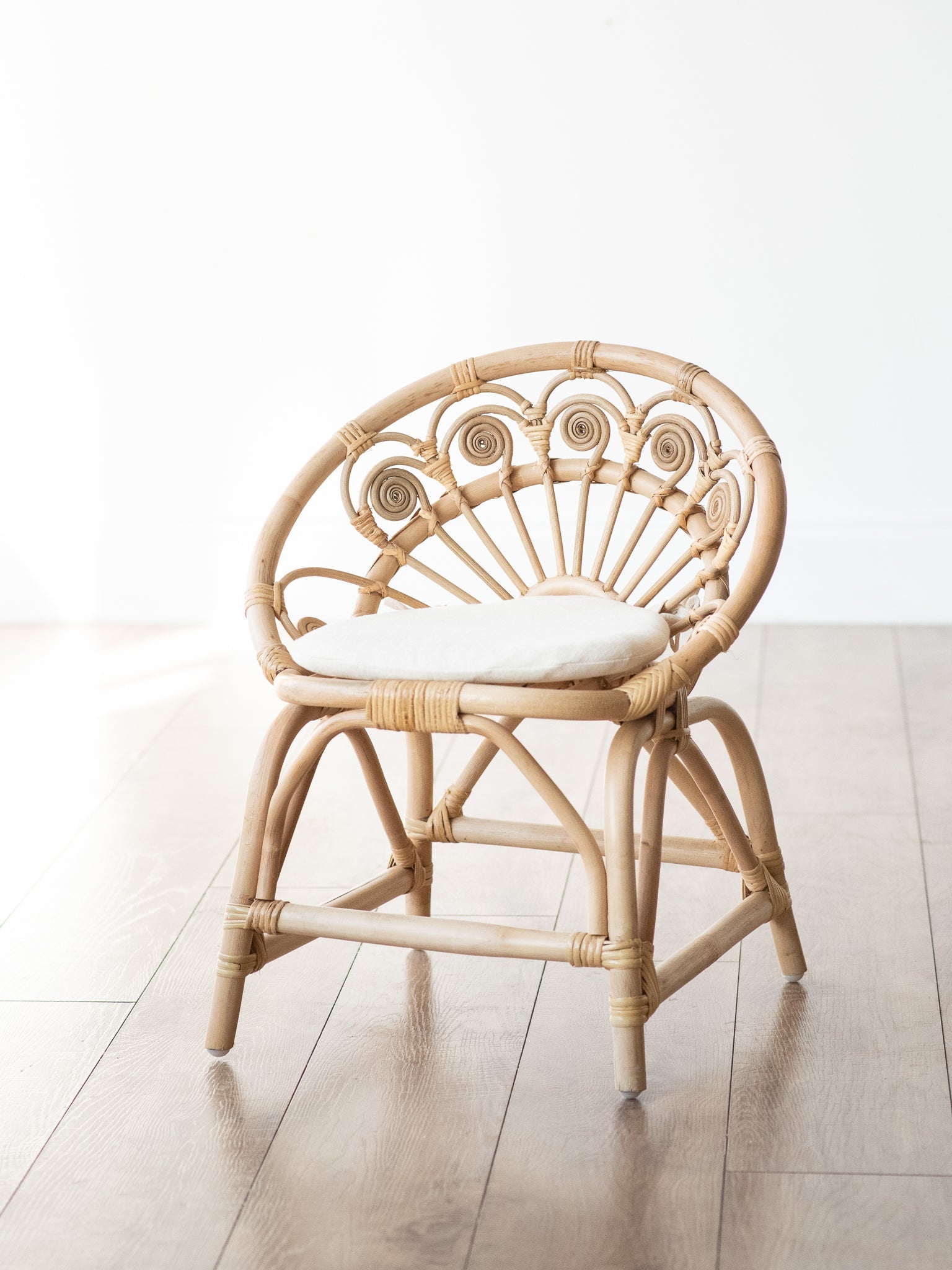 Dahlia Rattan Kids Chair Furniture Ellie & Becks Co. Default Title  