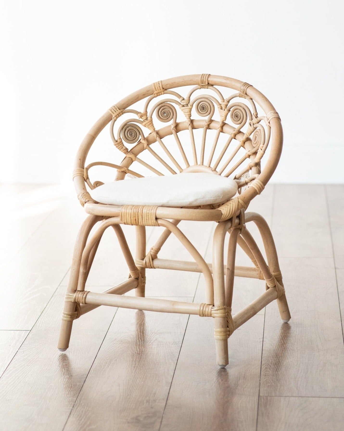 Dahlia Rattan Kids Chair Furniture Ellie & Becks Co.   