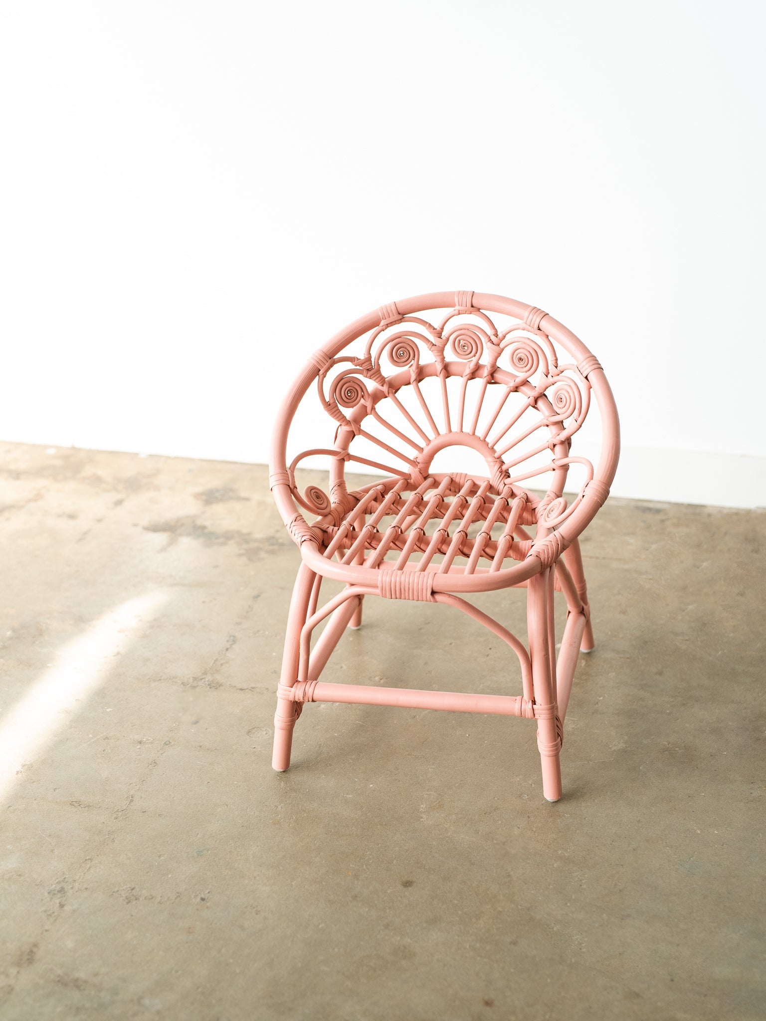 Dahlia Rattan Kids Chair Furniture Ellie & Becks Co.   