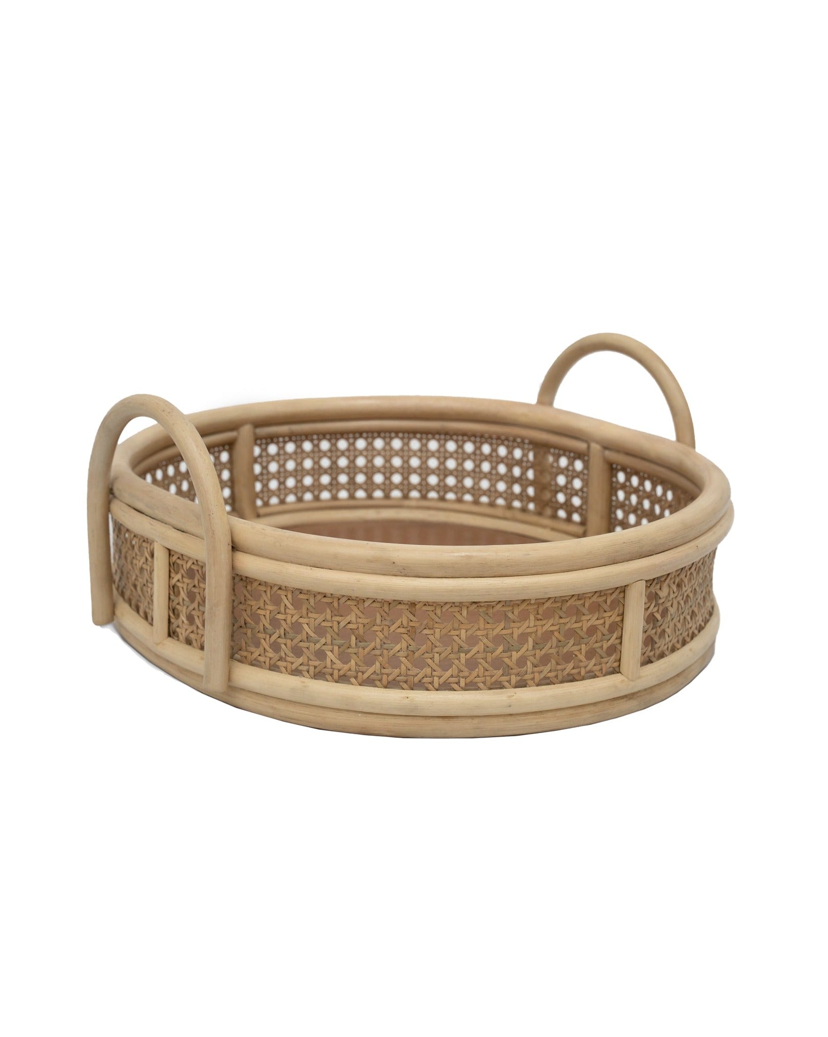 Rattan Full Size Serving Tray Organization Ellie & Becks Co.   