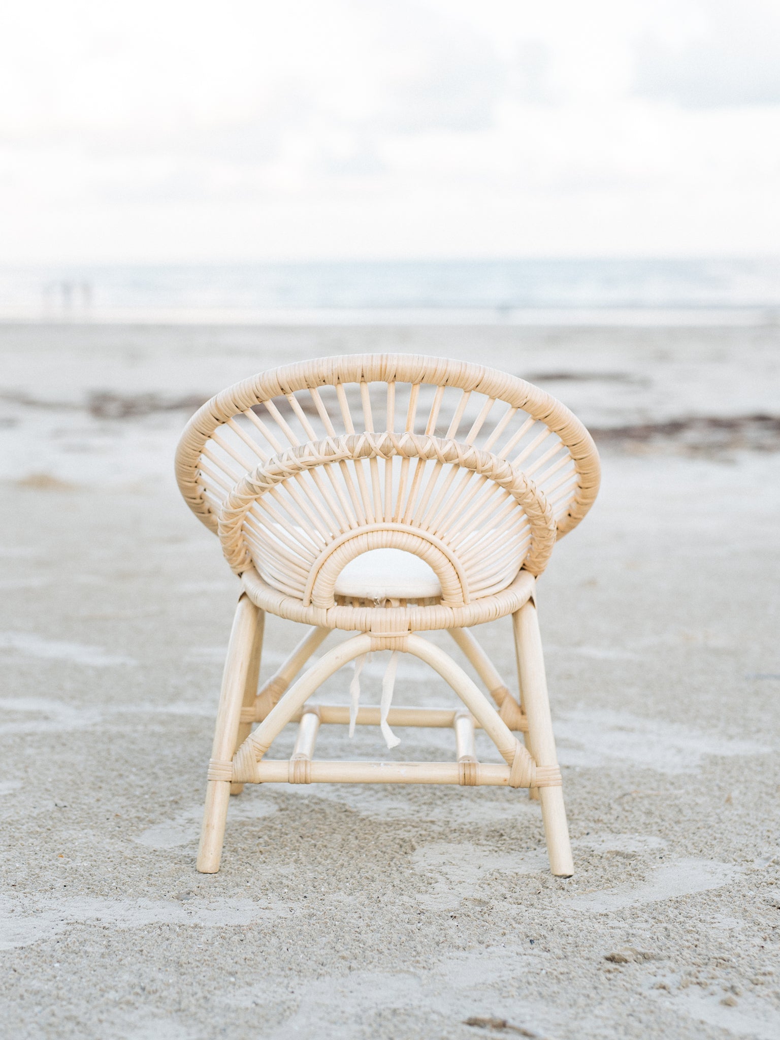 Rainbow Rattan Kids Chair - Natural Furniture Ellie & Becks Co.   