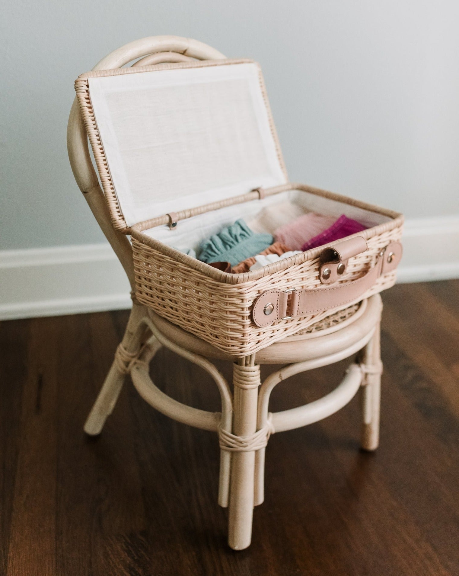 Wicker Suitcases Organization Ellie & Becks Co.   