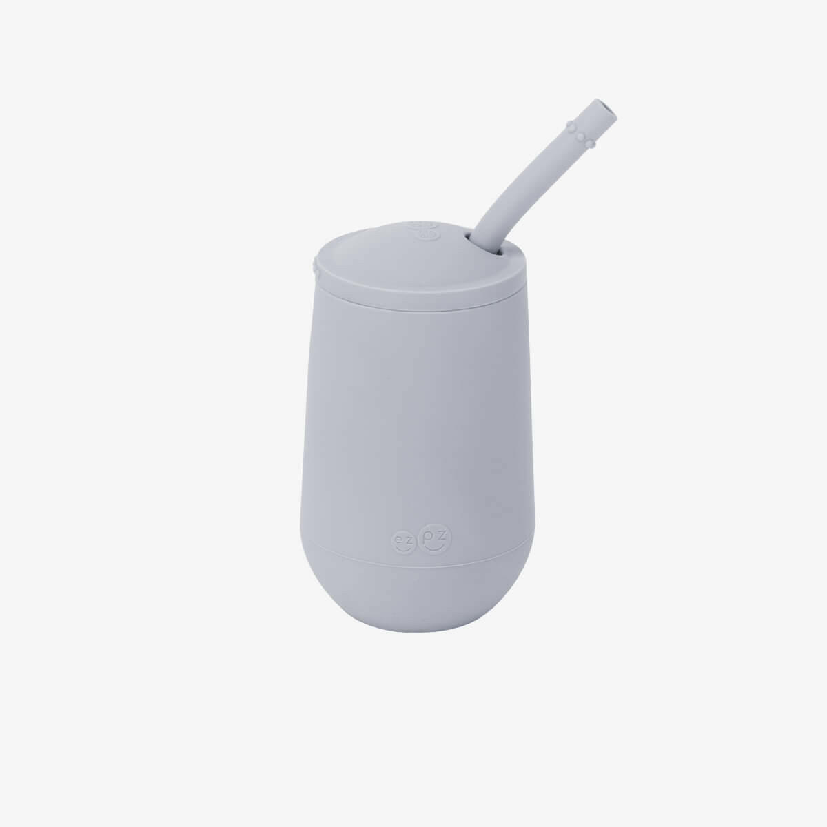 Happy Cup + Straw System Retail ezpz Pewter  