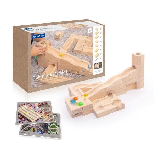 Unit Block Marble Run - 40 pc. set Kids Toys Guidecraft   