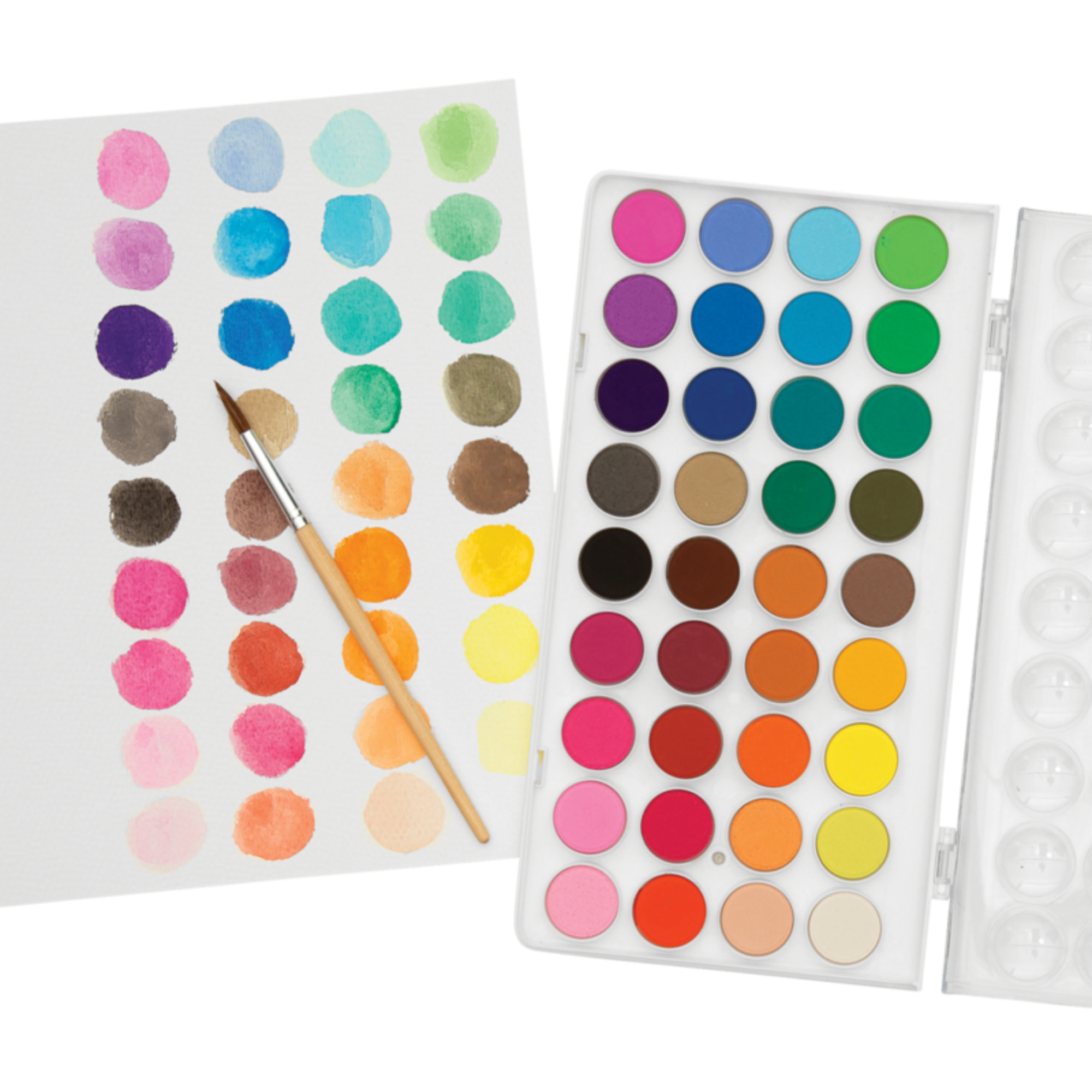 Lil' Paint Pods Watercolor Paint - 37 pc Art Supplies OOLY - Art & School Supplies   