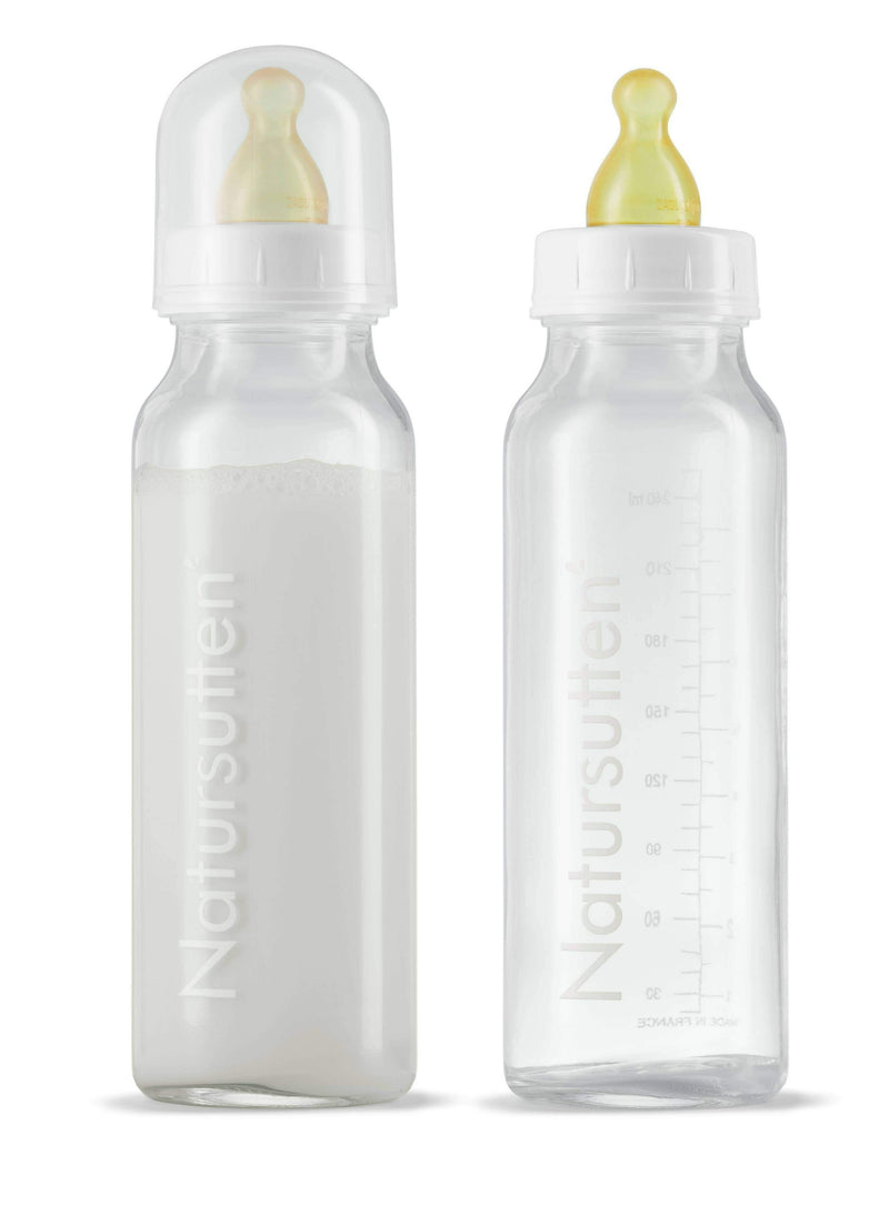 Natursutten® Glass Baby 8oz Bottles - 2 Pack