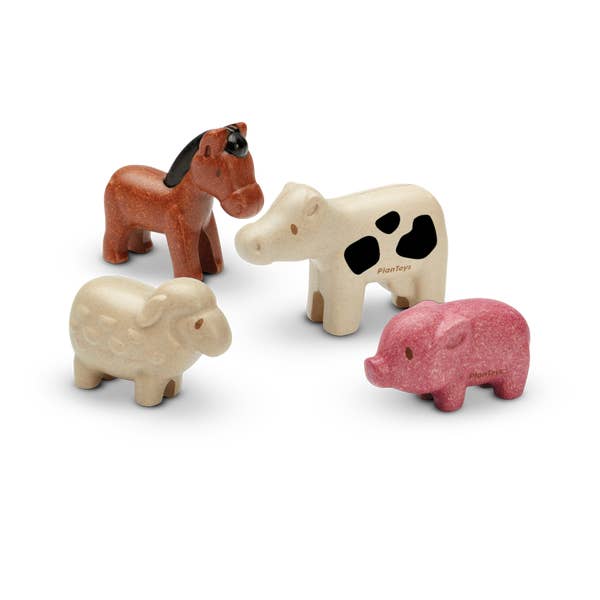 Farm Animals Set Kids Toys PlanToys   