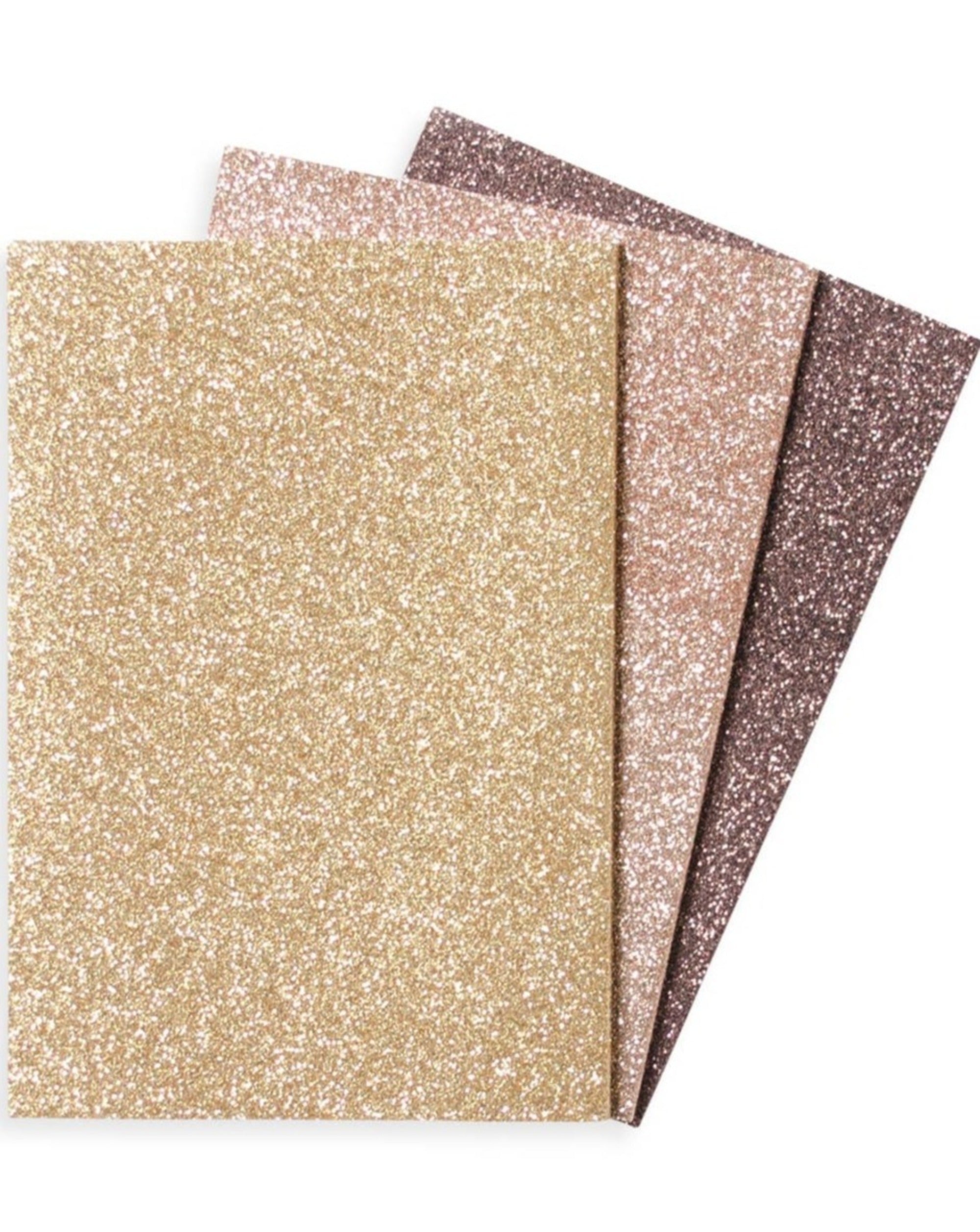 Oh My Glitter! Notebooks: Gold & Bronze - Set of 3 Art Supplies OOLY - Art & School Supplies   