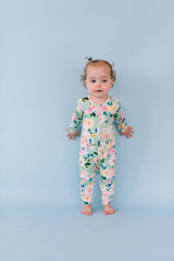 Baby Pajama in Watercolor Floral