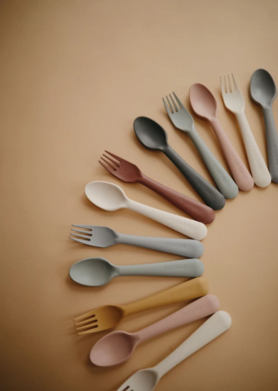 Fork and Spoon Set -Sage