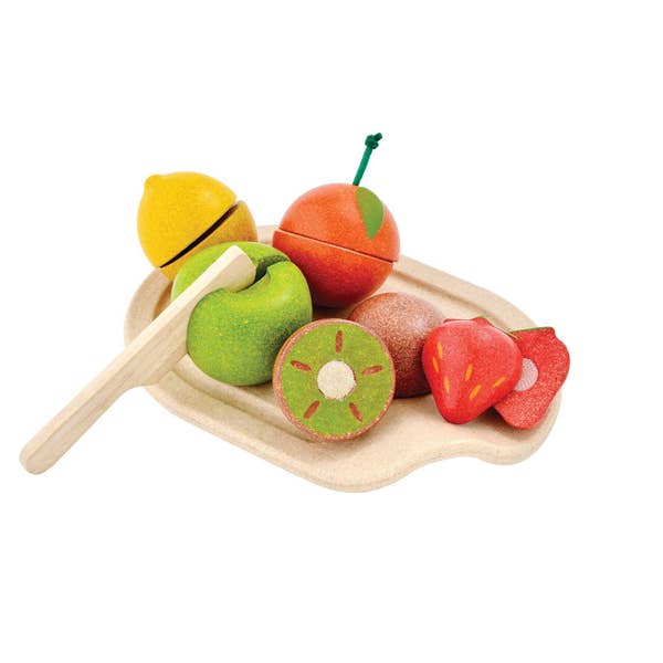 Wooden Assorted Fruit  Set Kids Toys PlanToys   