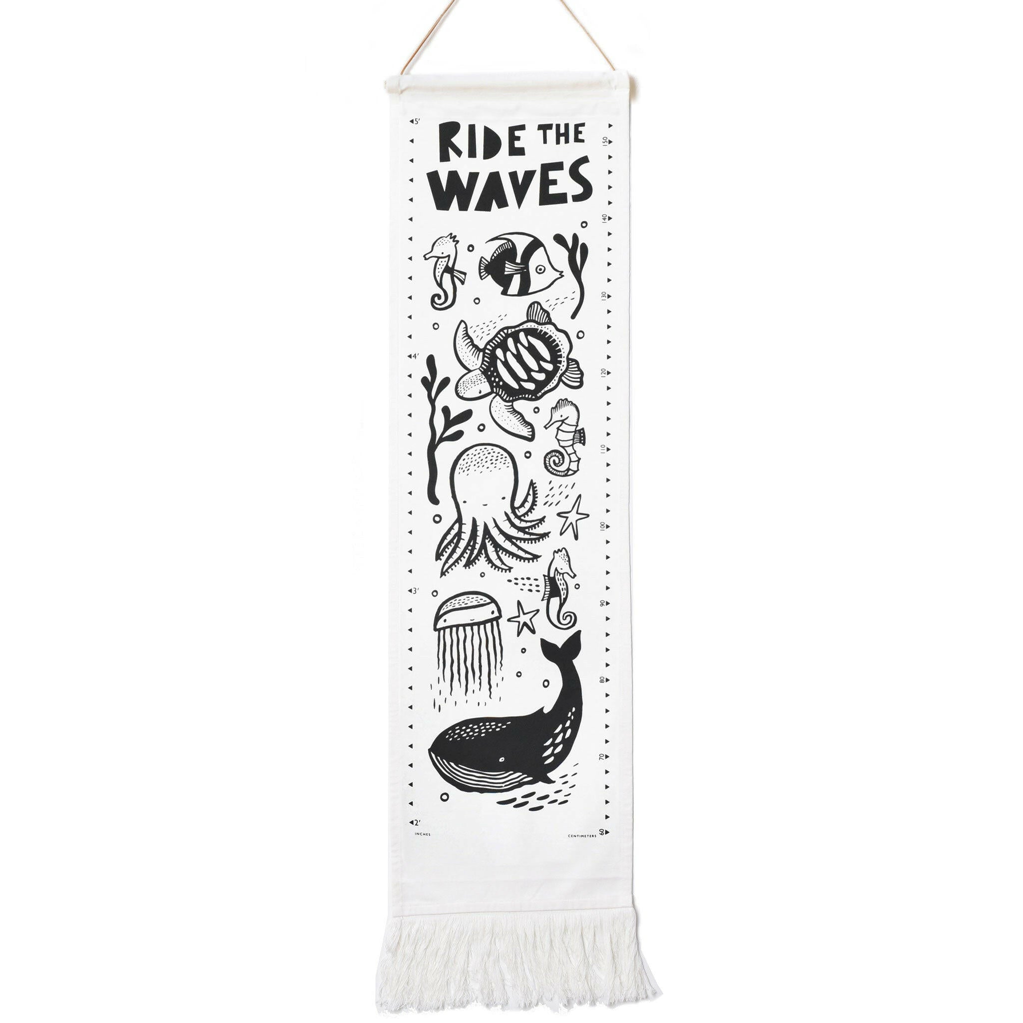 Canvas Growth Chart - Ocean Decor Wee Gallery   
