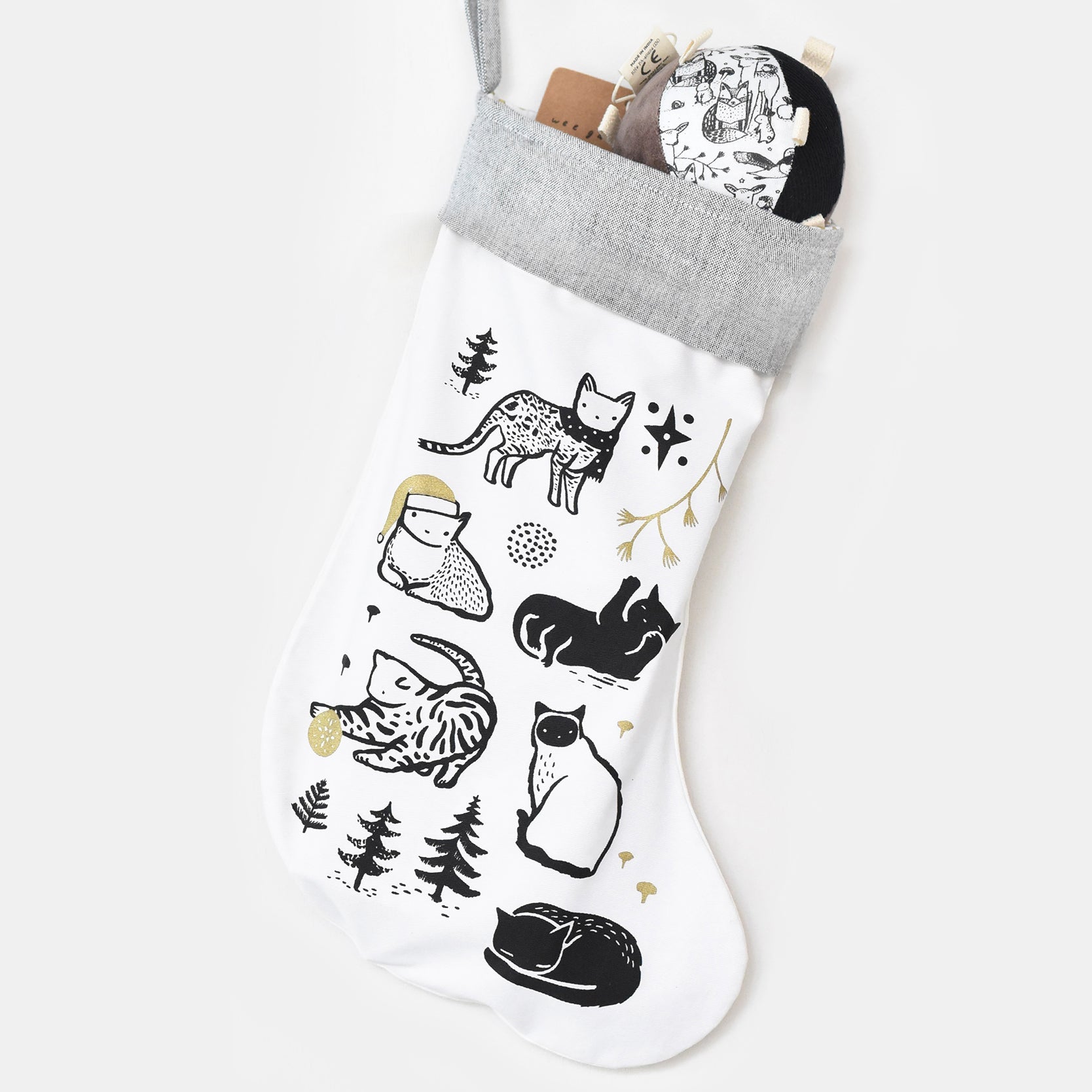 Festive Cats Stocking Christmas Wee Gallery   