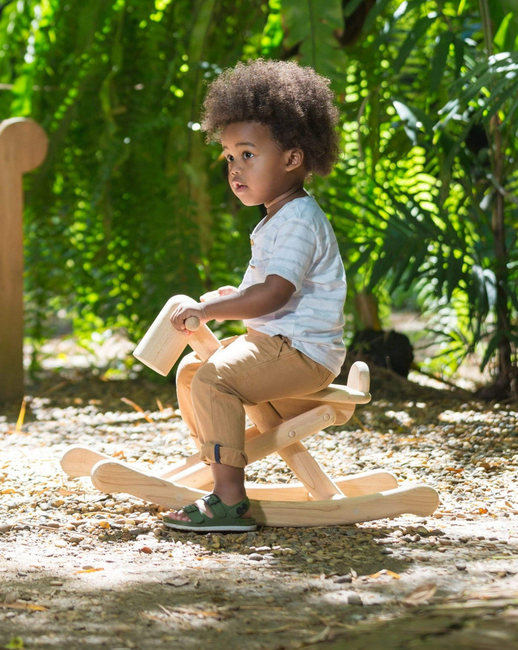 Foldable store rocking horse