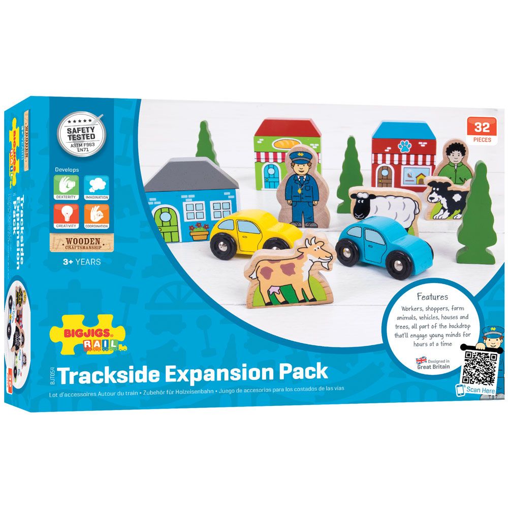 Trackside Accessory Set by Bigjigs Toys US  Bigjigs Toys US   