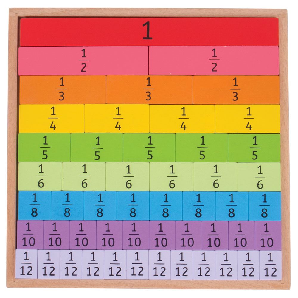 Fractions Tray by Bigjigs Toys US  Bigjigs Toys US   