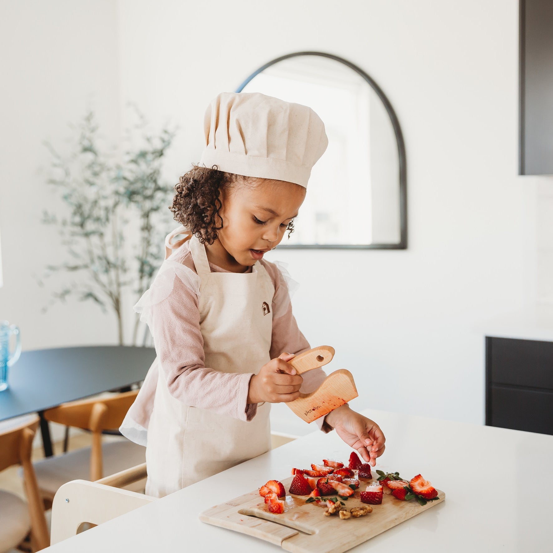 Mini Chef Apron & Hat Set Kitchen Piccalio   