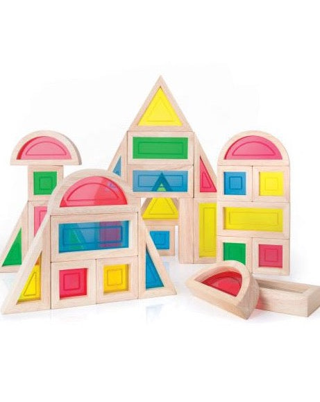 Rainbow Blocks - 30 pc. set Kids Toys Guidecraft   