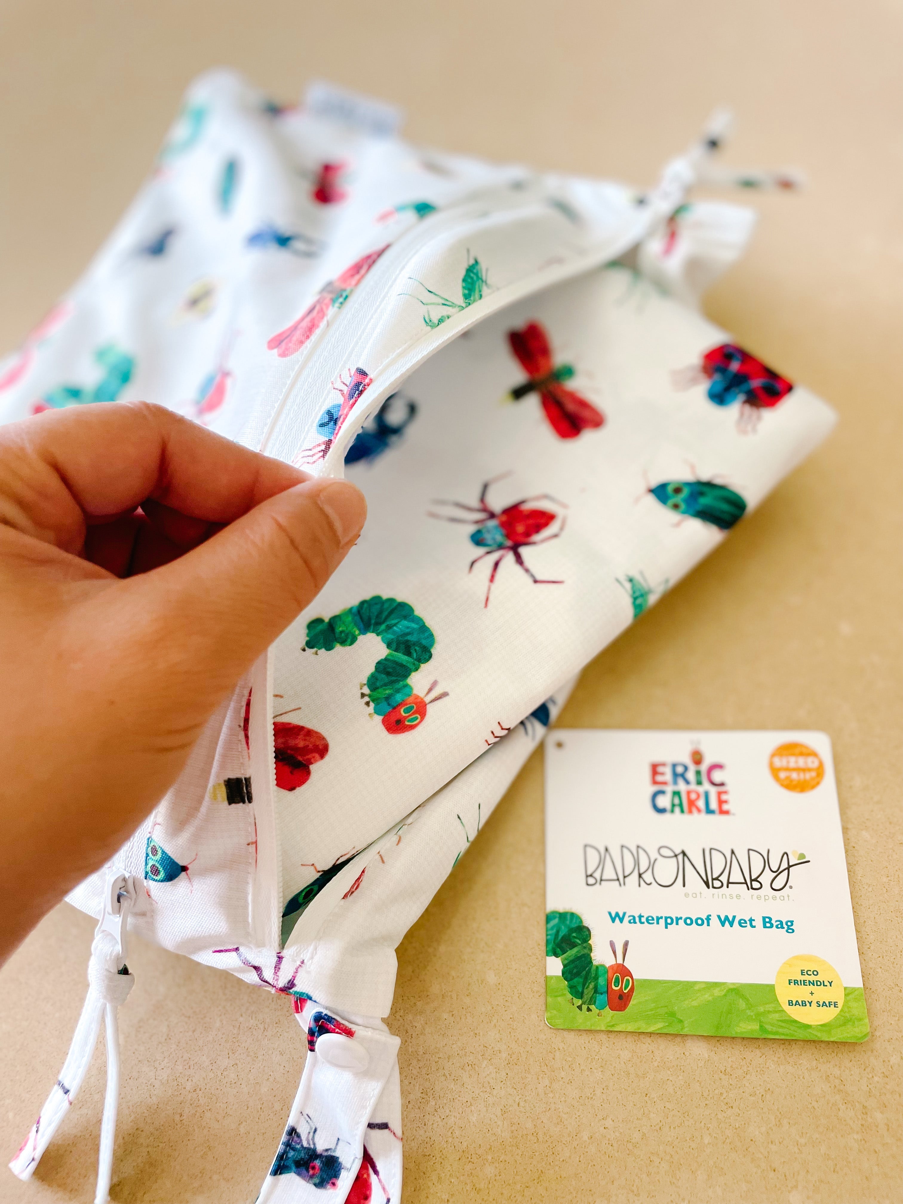 Bug World - Waterproof Wet Bag (For mealtime, on-the-go, and more!) - from the World Of Eric Carle SALE  BapronBaby   