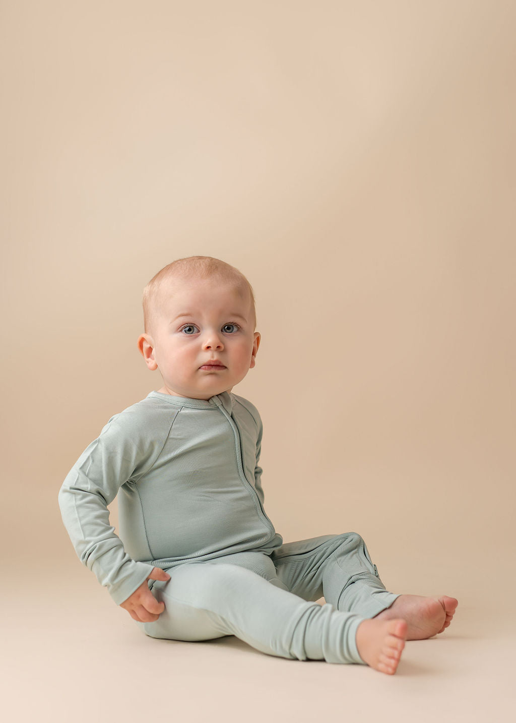 Seafoam Zipper Romper Baby & Toddler In my Jammers   