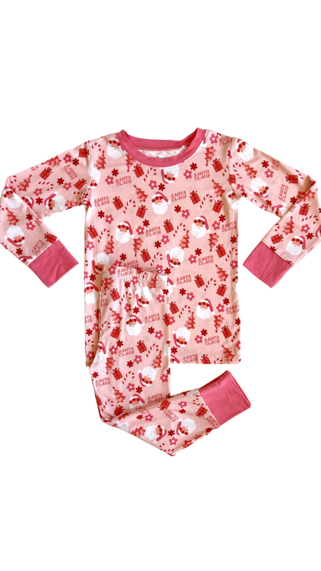 Pink Santa Two Piece Set Baby & Toddler Sleepwear In my Jammers   