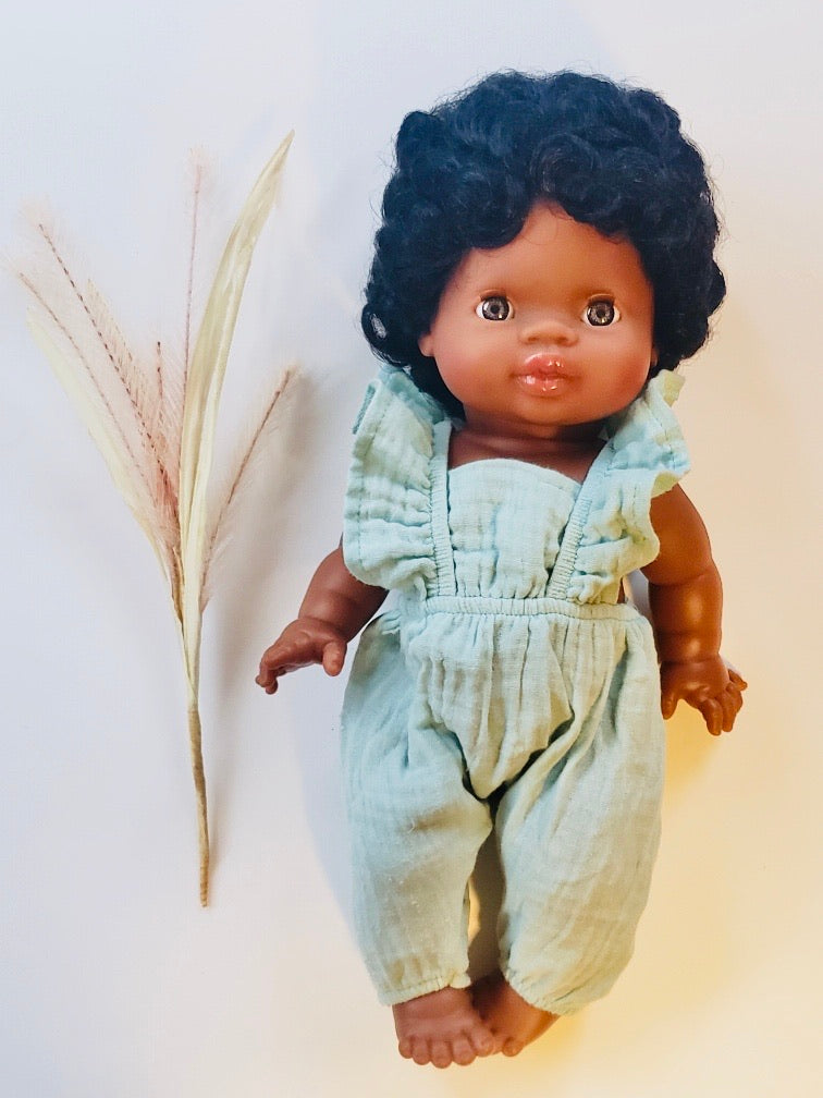 Maya Minikane Doll Jumpsuit Mint Doll Clothing Minikane   