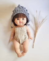 Chloe Doll. Minikane Doll Rompers. Doll Clothing and Accessories for Minikane Dolls.