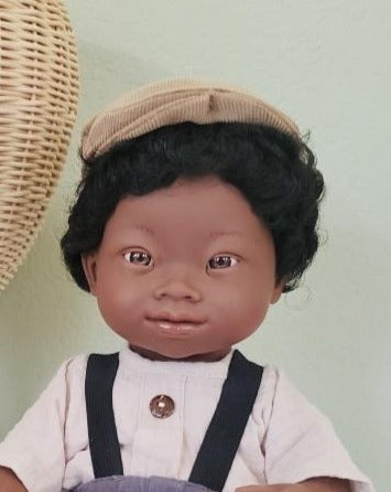 Baby Boy Doll Newsboy Corduroy Hat Doll Clothing Minikane   