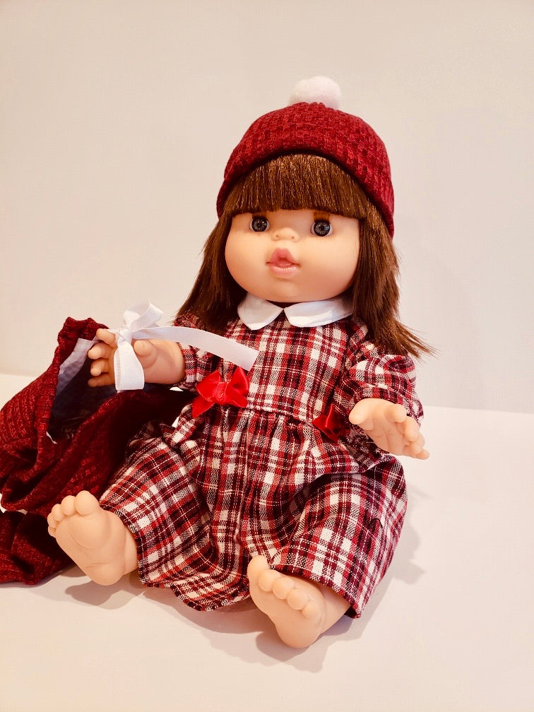 Baby Doll Cold Weather Dress set 15" Doll Clothing Miniland   