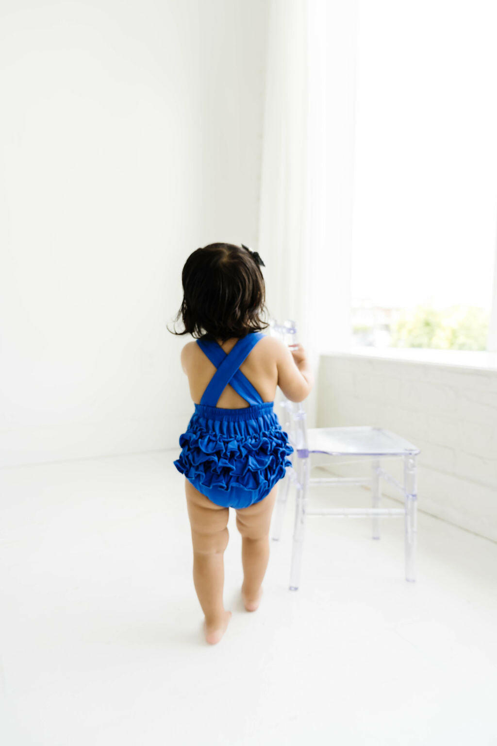 Isla Romper in Deep Sea romper Ollie Jay   